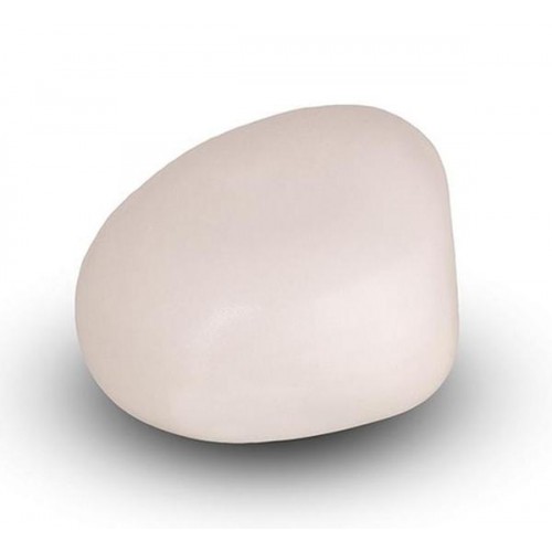 Cremation Ashes Keepsake / Miniature Urn – Huggable Cuddle Stone (White Matt)